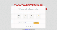 Desktop Screenshot of maypolyester.com