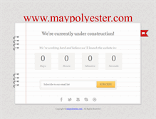 Tablet Screenshot of maypolyester.com